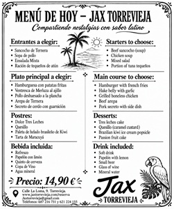 Menú 19 de Octubre