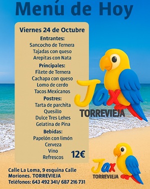 Menú 24 de Octubre