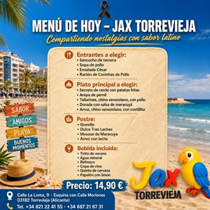 Menú 26 de Junio