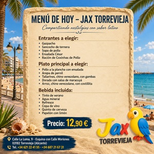 Menú 03 de Junio
