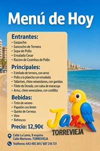 Menú 05 de Junio