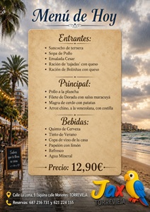 Menú 8 de Mayo