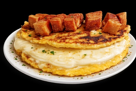 Cachapa con Chicharron