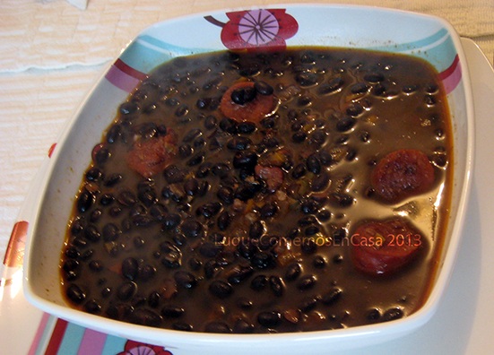 Caraotas negras con todo