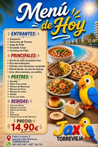 Menú del Día.