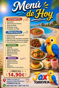 Menú del Día.