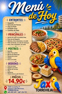 Menú del Día.