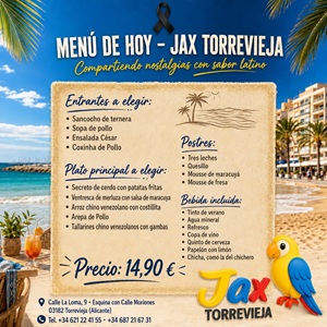 Menú del Día.