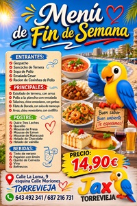 Menú del Día.