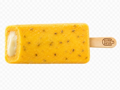 Paleta, Maracuya con Leche Condensada