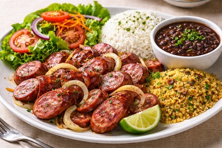 Samba brasileña de Linguiça Calabresa (Chorizo tipo Calabresa)